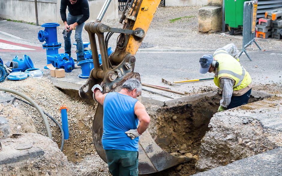 travaux assainissement Guernes